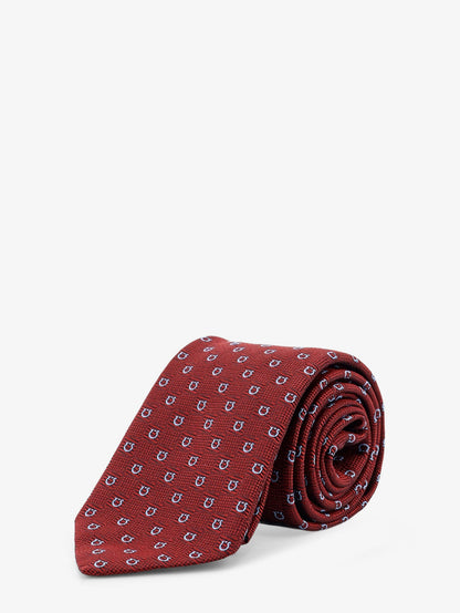Ferragamo Cairo silk tie - Bordeaux