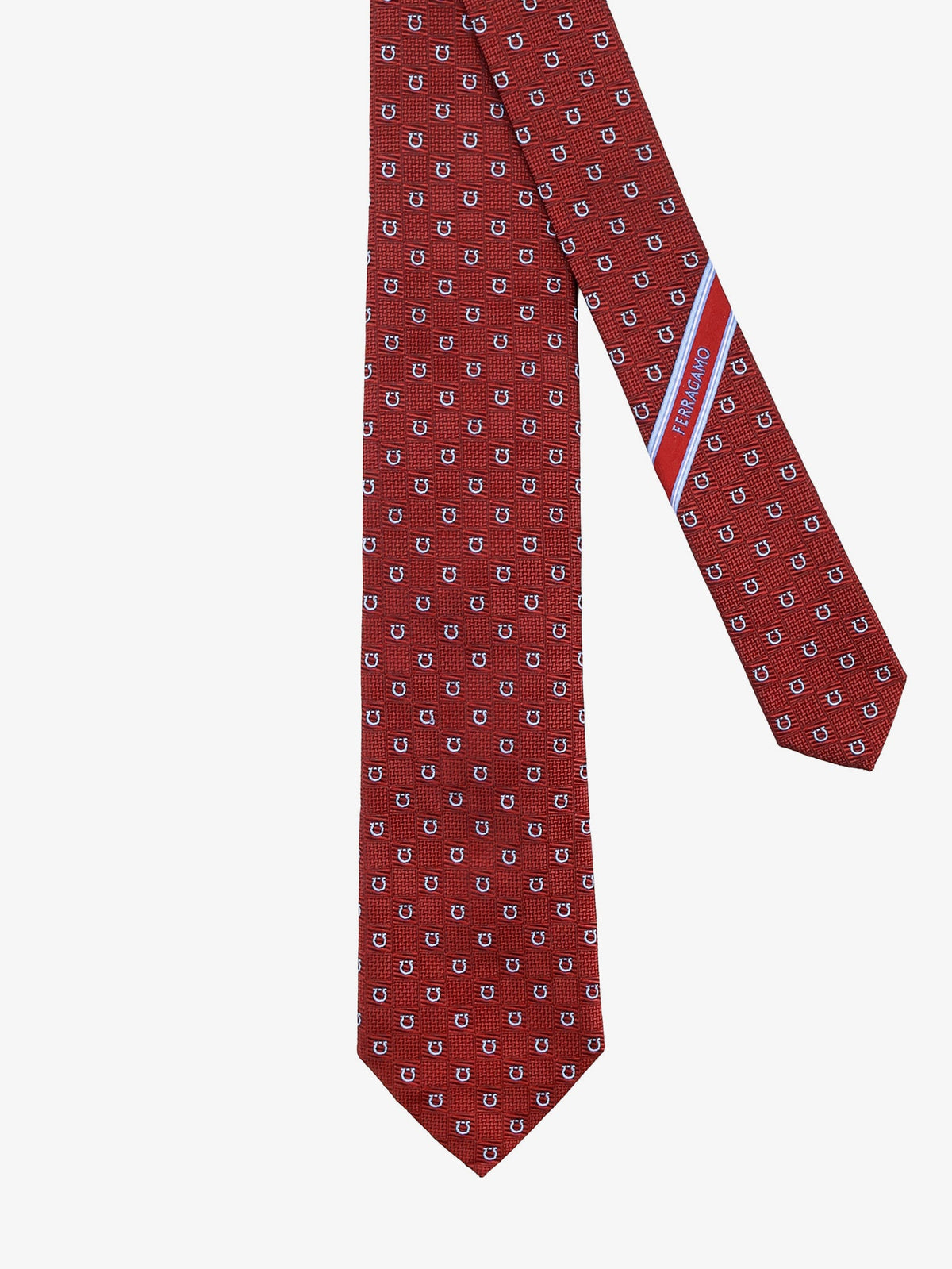 Ferragamo Cairo silk tie - Bordeaux