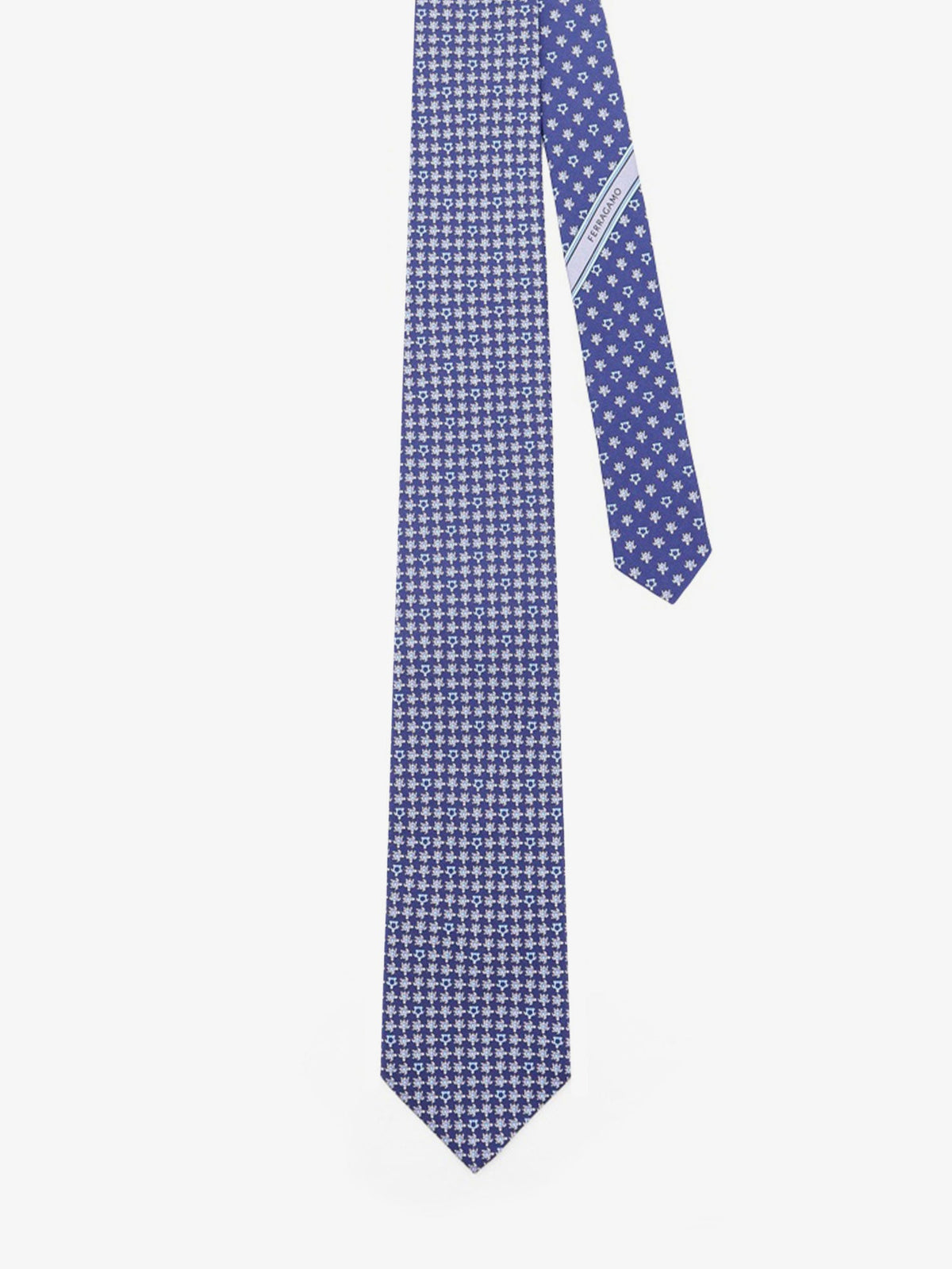 Ferragamo Silk Tie - Navy