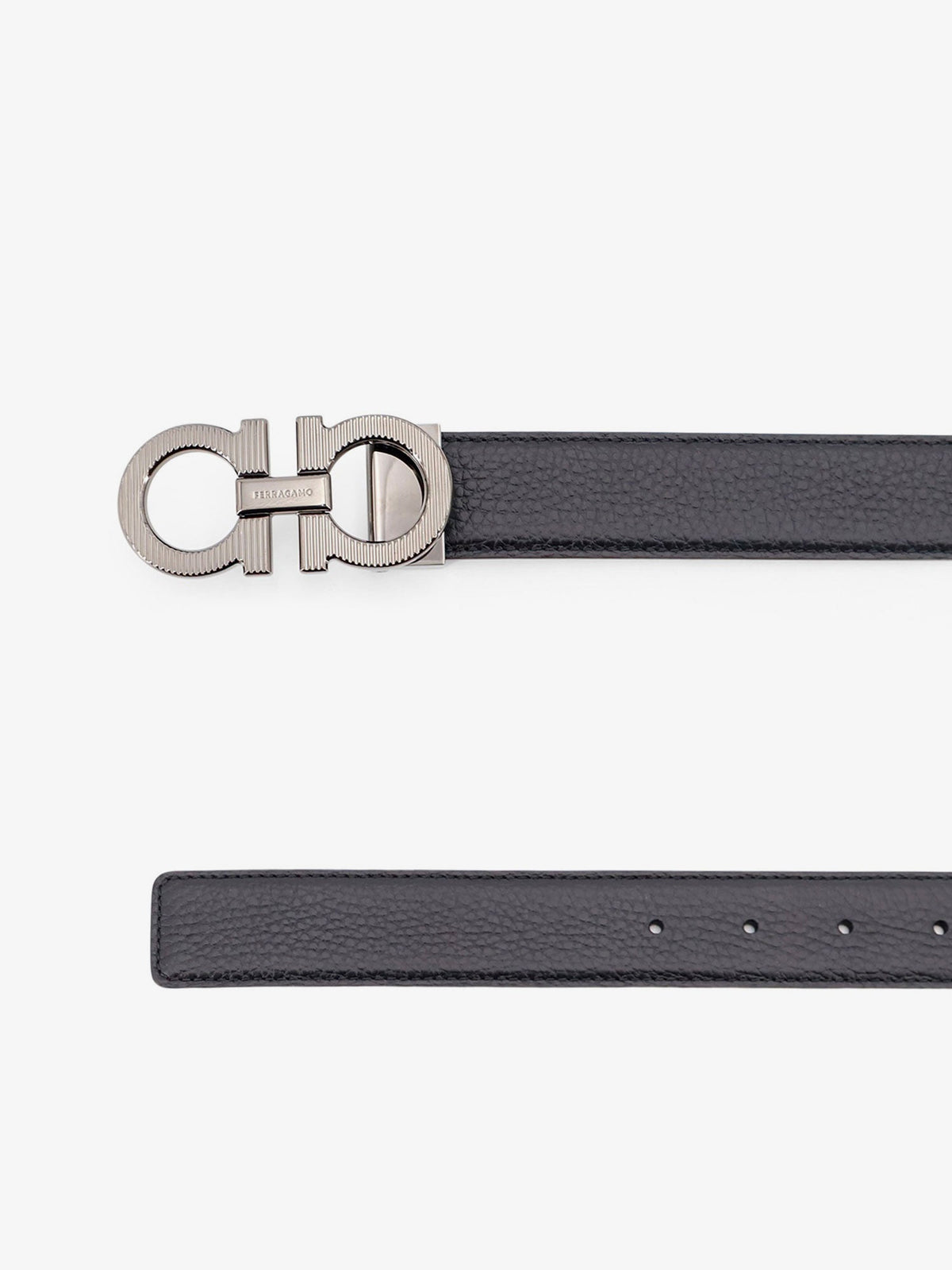 Ferragamo Reversible leather Gancini belt - Neronewcognac