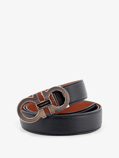 Ferragamo Reversible Leather Gancini Belt