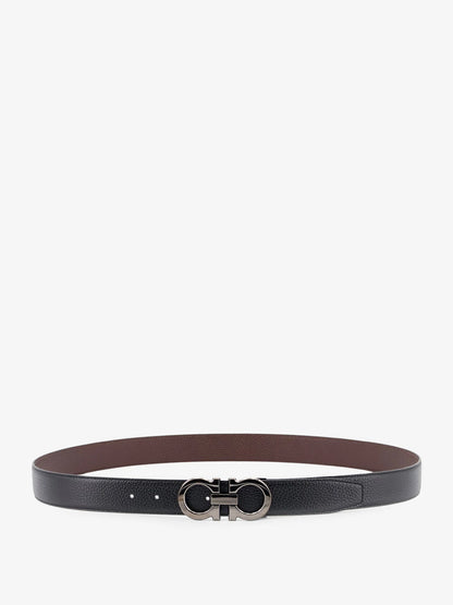 Ferragamo Reversible Hammered Leather Belt