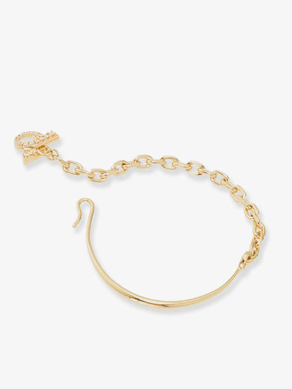 FERRAGAMO - Brass bracelet with Gancini detail
