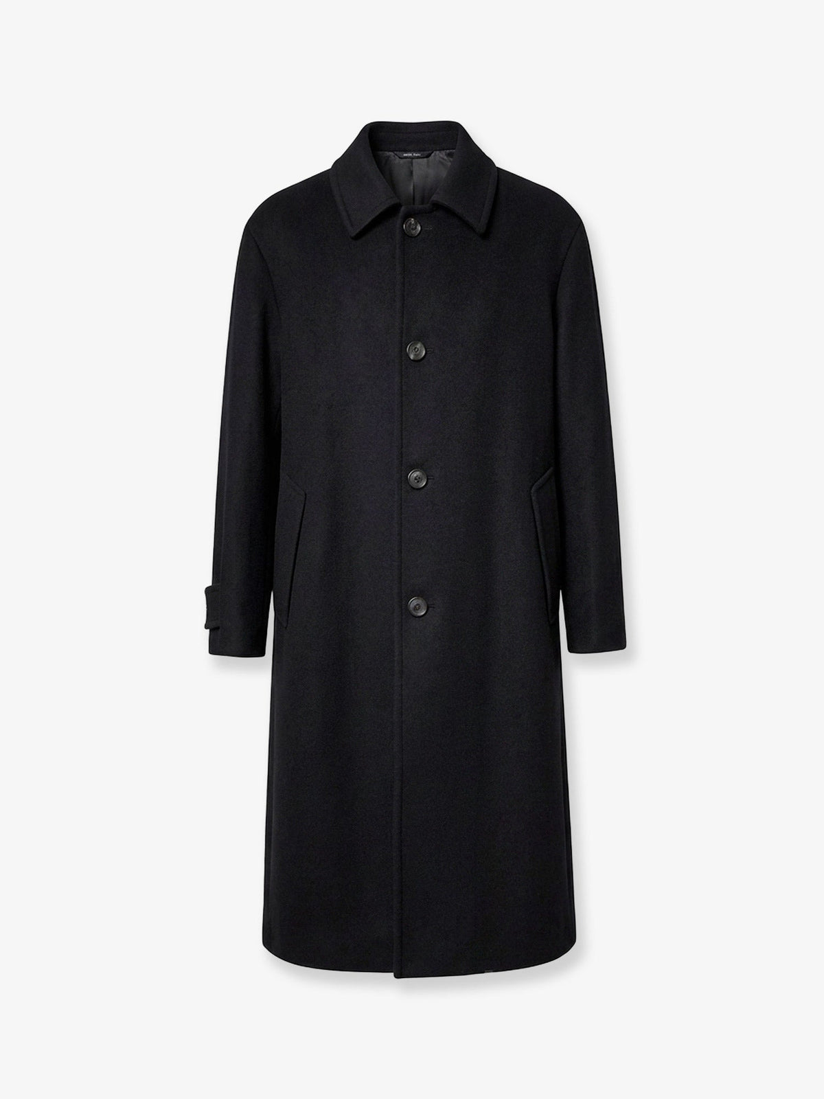 Giorgio Armani Single-breasted double-faced wool and cashmere cloth coat - Black
