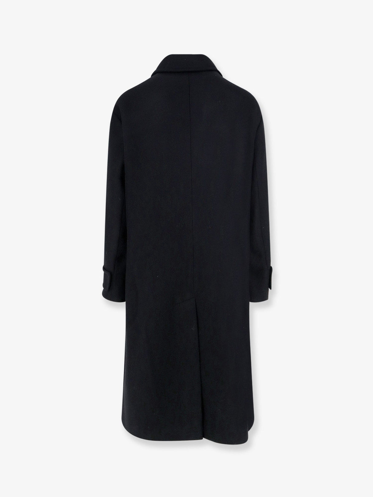 Giorgio Armani Single-breasted double-faced wool and cashmere cloth coat - Black
