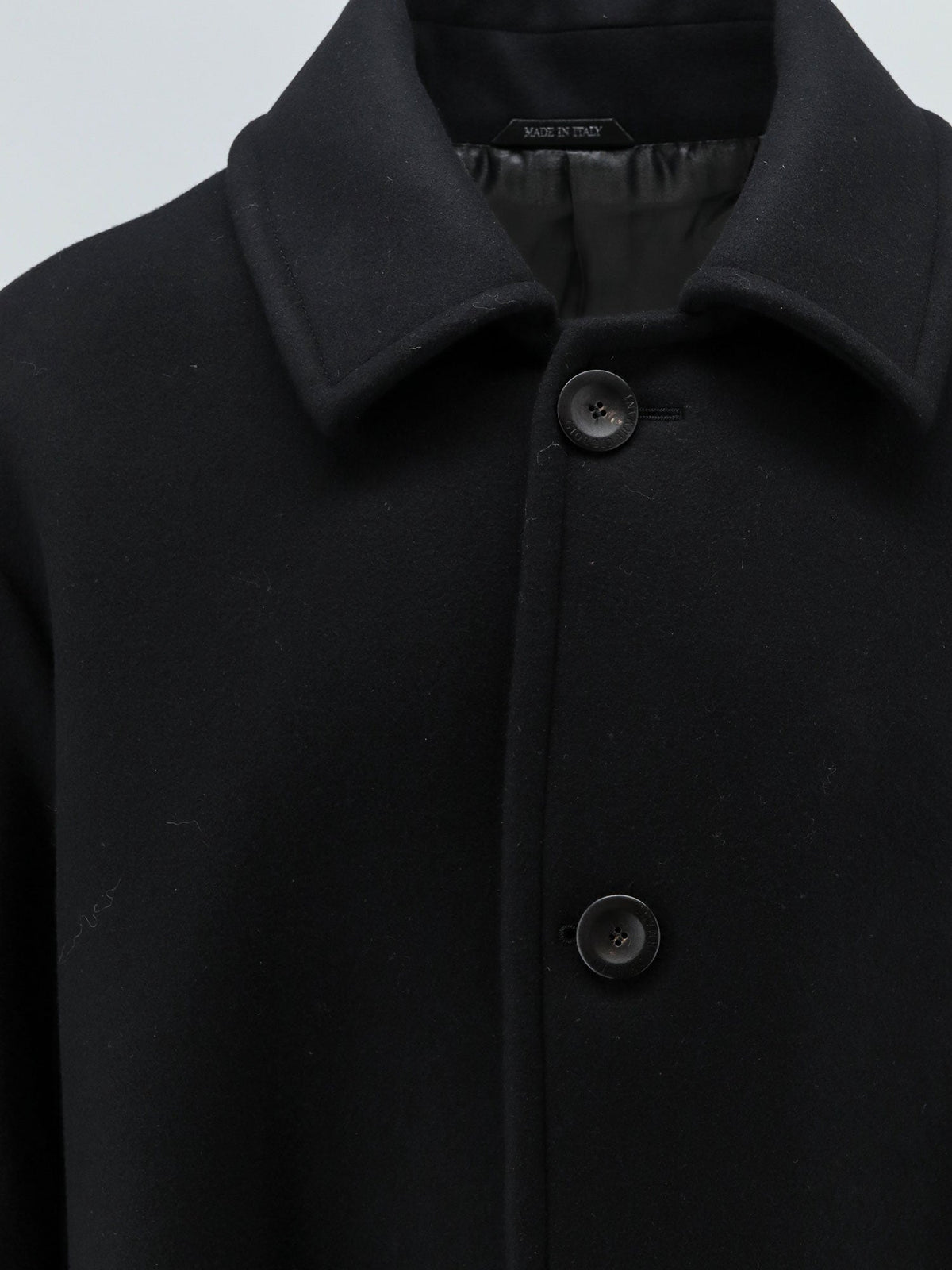 Giorgio Armani Single-breasted double-faced wool and cashmere cloth coat - Black