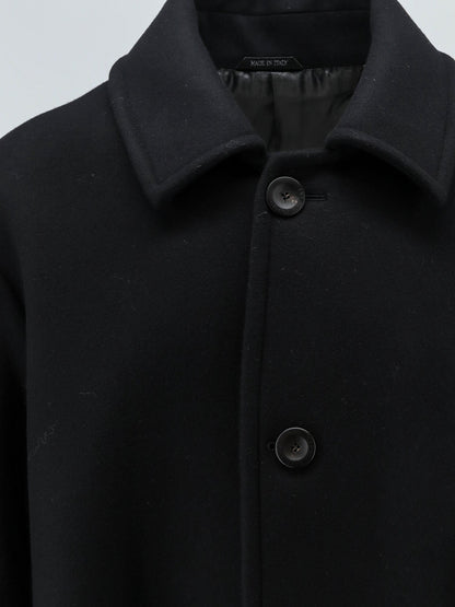 Giorgio Armani Single-breasted double-faced wool and cashmere cloth coat - Black