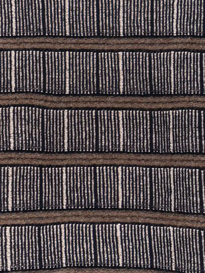 GIORGIO ARMANI - Over striped virgin wool and silk sweater