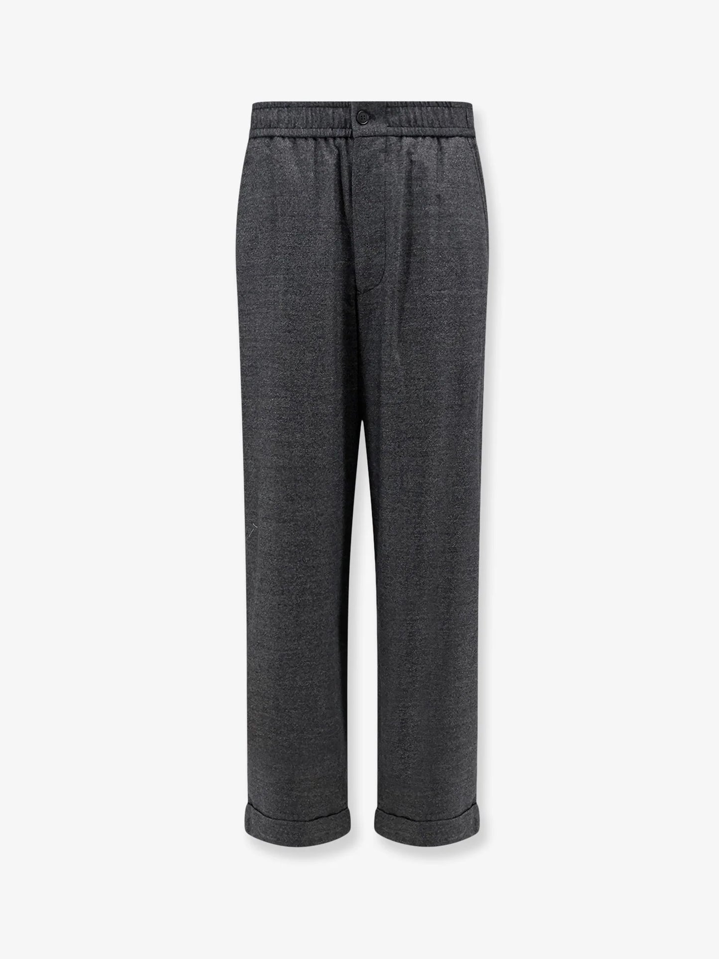 GIORGIO ARMANI - Over virgin wool and cashmere trousers