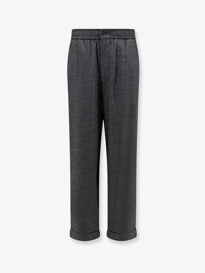 GIORGIO ARMANI - Over virgin wool and cashmere trousers