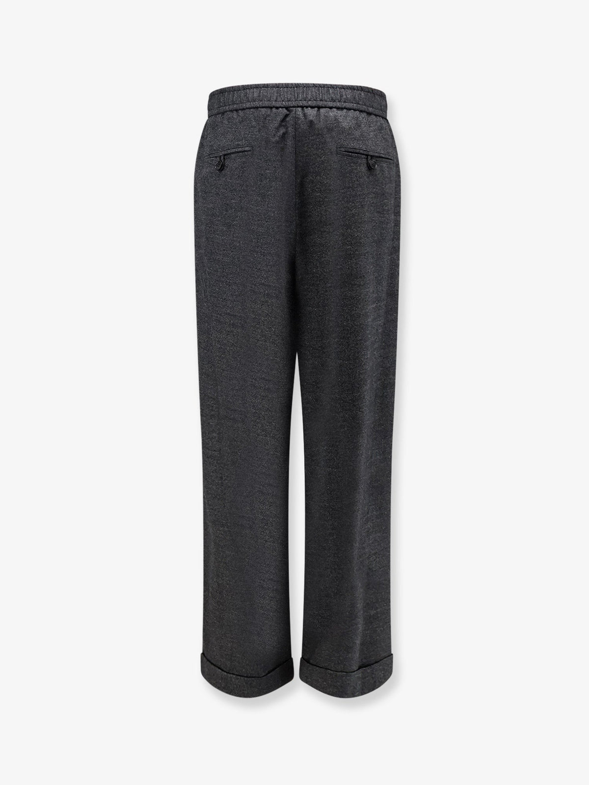 Giorgio Armani Over virgin wool and cashmere trousers - Black