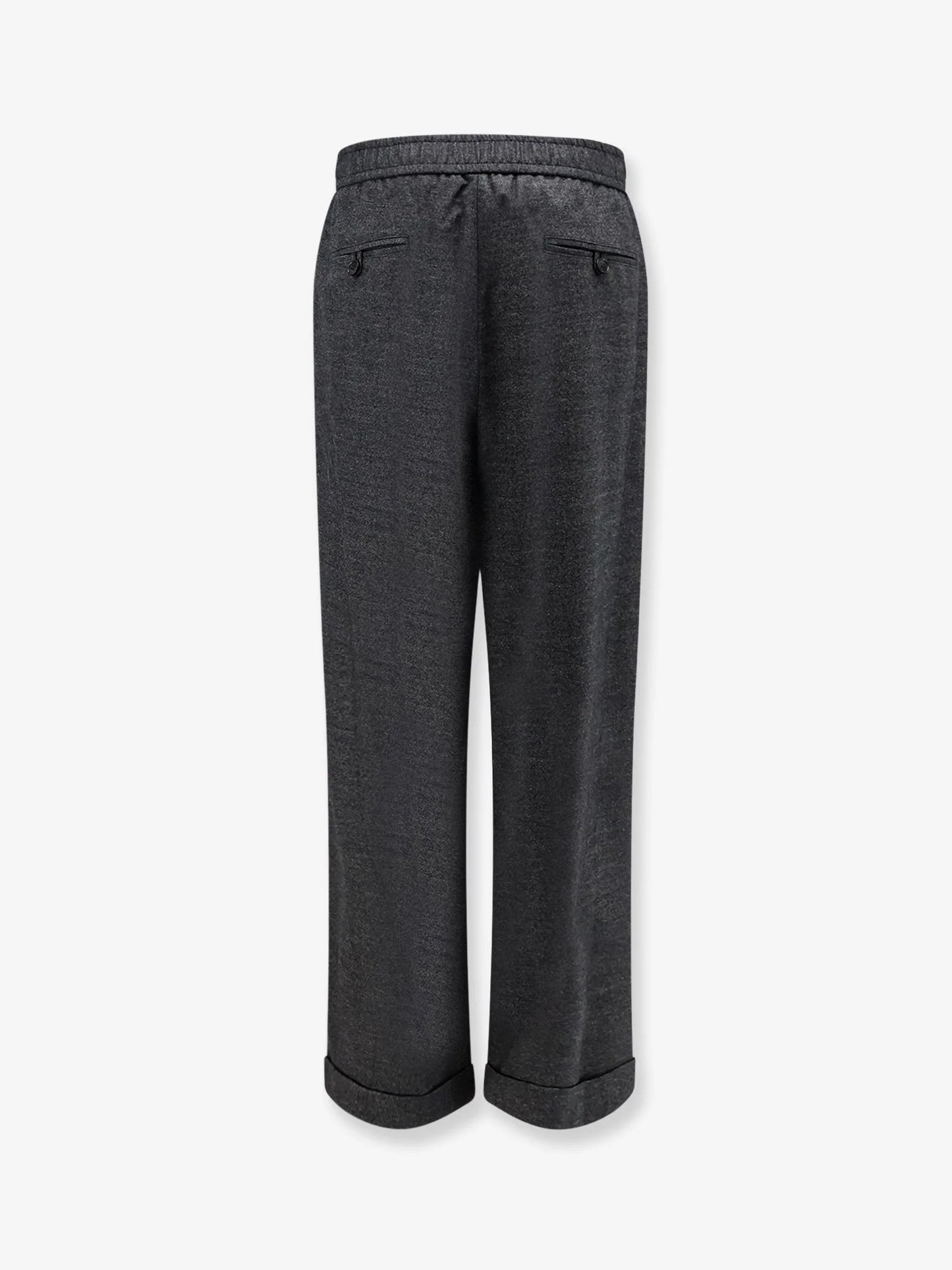 GIORGIO ARMANI - Over virgin wool and cashmere trousers