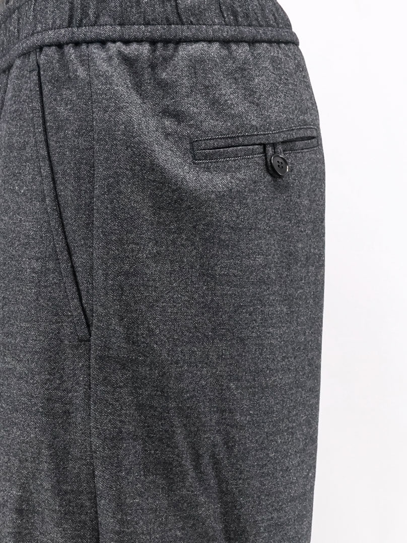 GIORGIO ARMANI - Over virgin wool and cashmere trousers
