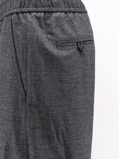 GIORGIO ARMANI - Over virgin wool and cashmere trousers