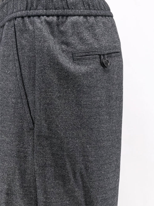 Giorgio Armani Over virgin wool and cashmere trousers - Black