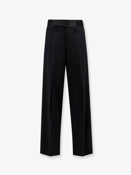 Giorgio Armani Black Tailored wool trousers