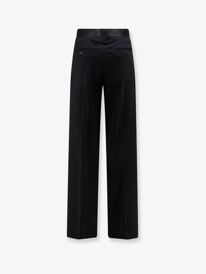 Giorgio Armani Black Tailored wool trousers