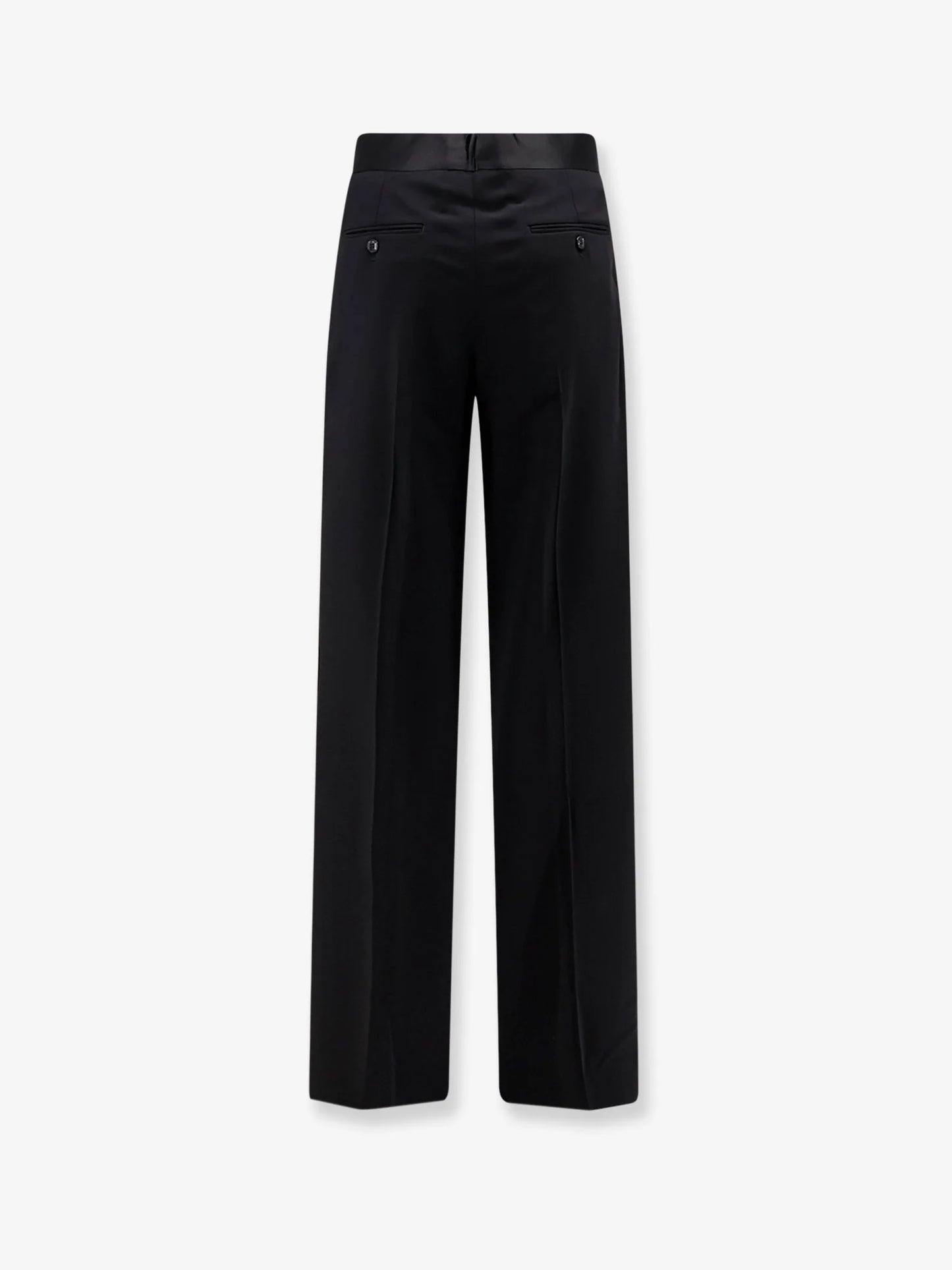 GIORGIO ARMANI - Black Tailored wool trousers