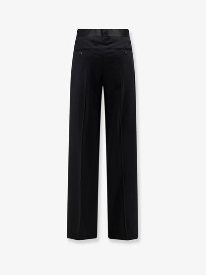 GIORGIO ARMANI - Black Tailored wool trousers