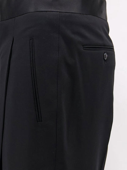 Giorgio Armani Black Tailored wool trousers