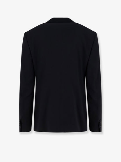 Giorgio Armani Soho virgin wool tuxedo blazer - Black