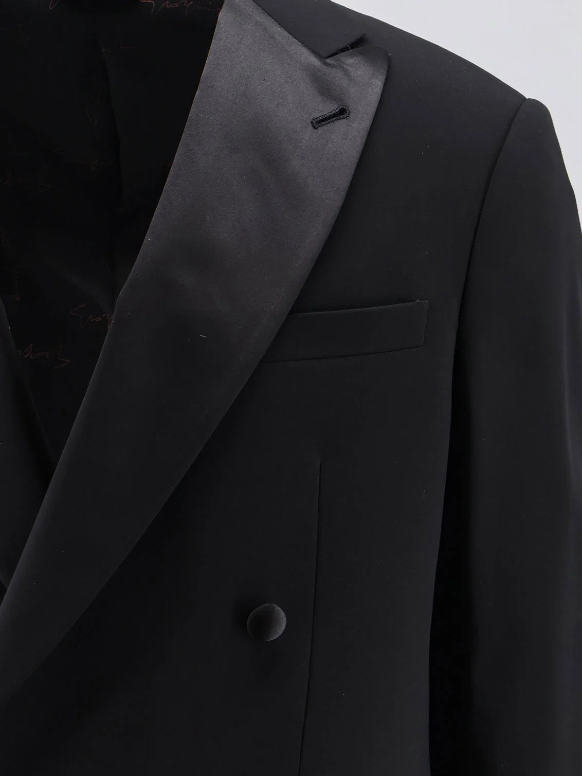 GIORGIO ARMANI - Soho virgin wool tuxedo blazer