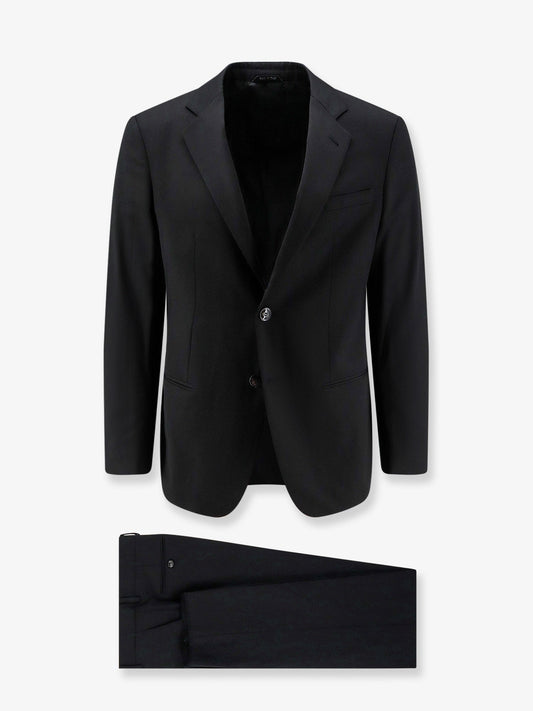 Giorgio Armani Soho line Super 160s virgin wool suit - Black