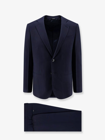 Giorgio Armani Soho Line Super 160's virgin wool suit - Blue