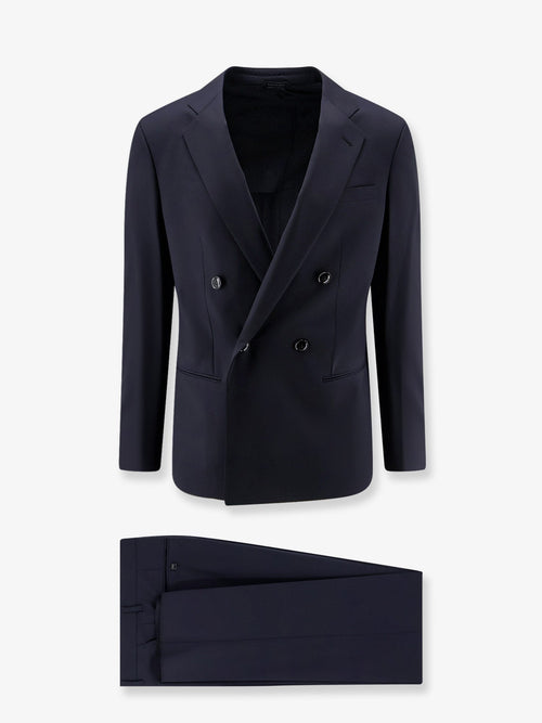 Giorgio Armani Slim lightweight virgin wool suit - Black
