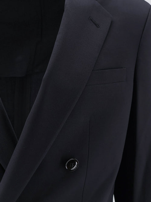 Giorgio Armani Slim lightweight virgin wool suit - Black