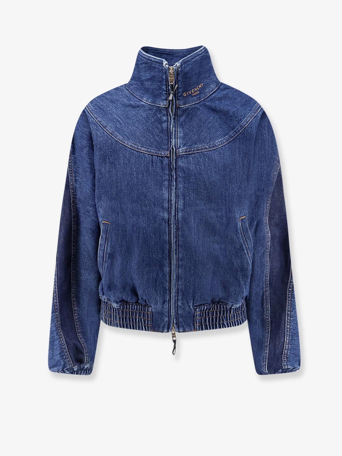 Givenchy Denim jacket with embroidered lettering logo - Medium Blue