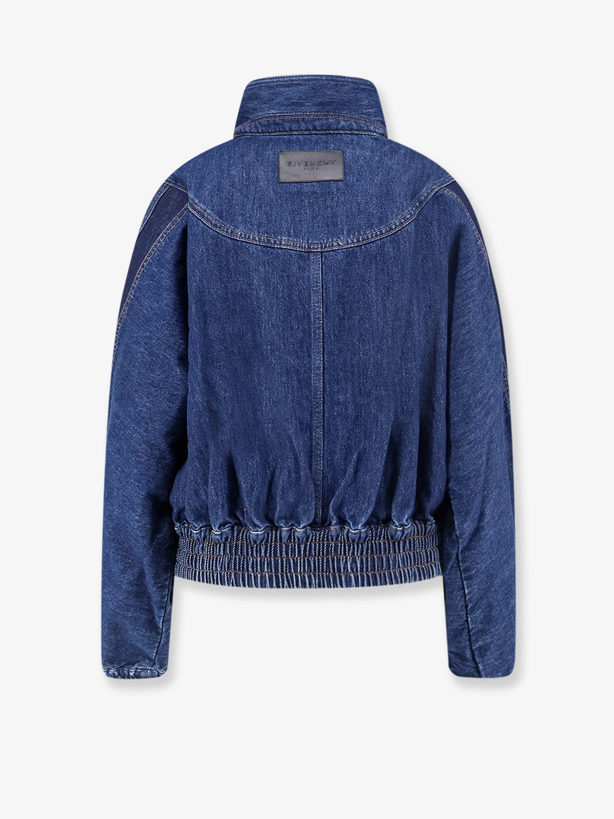 Givenchy Denim jacket with embroidered lettering logo - Medium Blue