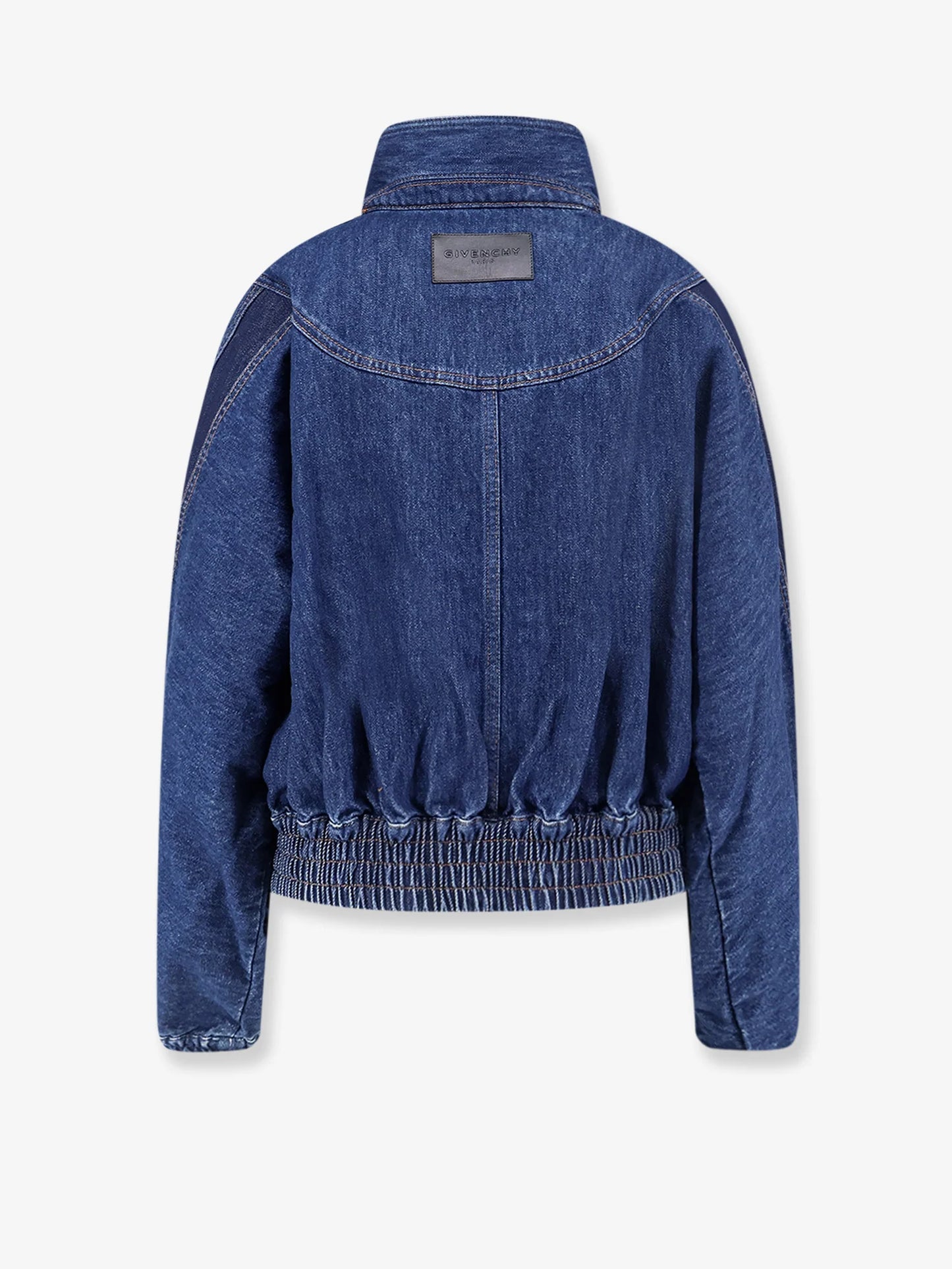 GIVENCHY - Denim jacket with embroidered lettering logo