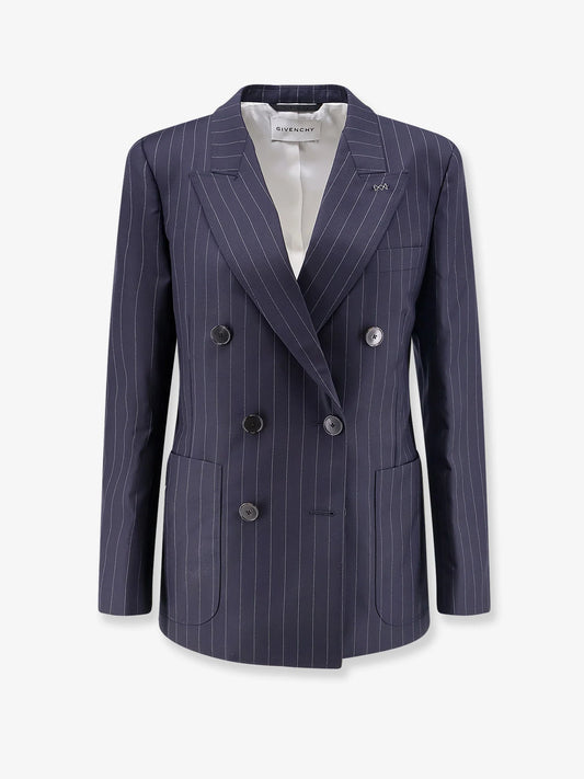 Givenchy Double Breasted Wool Blazer