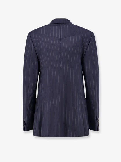 Givenchy Double-breasted wool blazer - Dark Navy