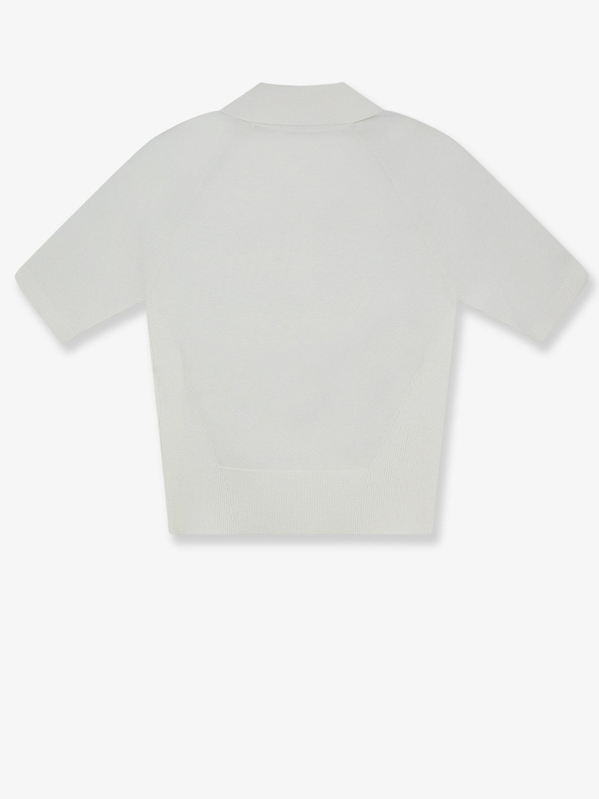 Givenchy Cropped cotton and silk polo shirt - Ivory