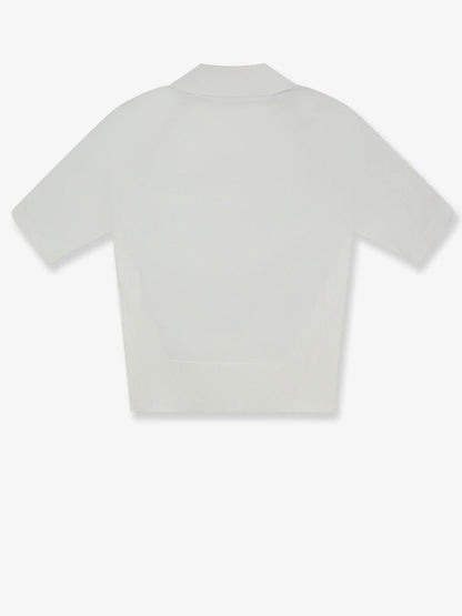 Givenchy Cropped Cotton And Silk Polo Shirt