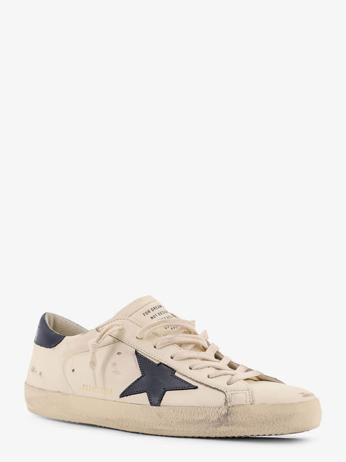 Golden Goose Super star leather sneakers - Beigenight Blue