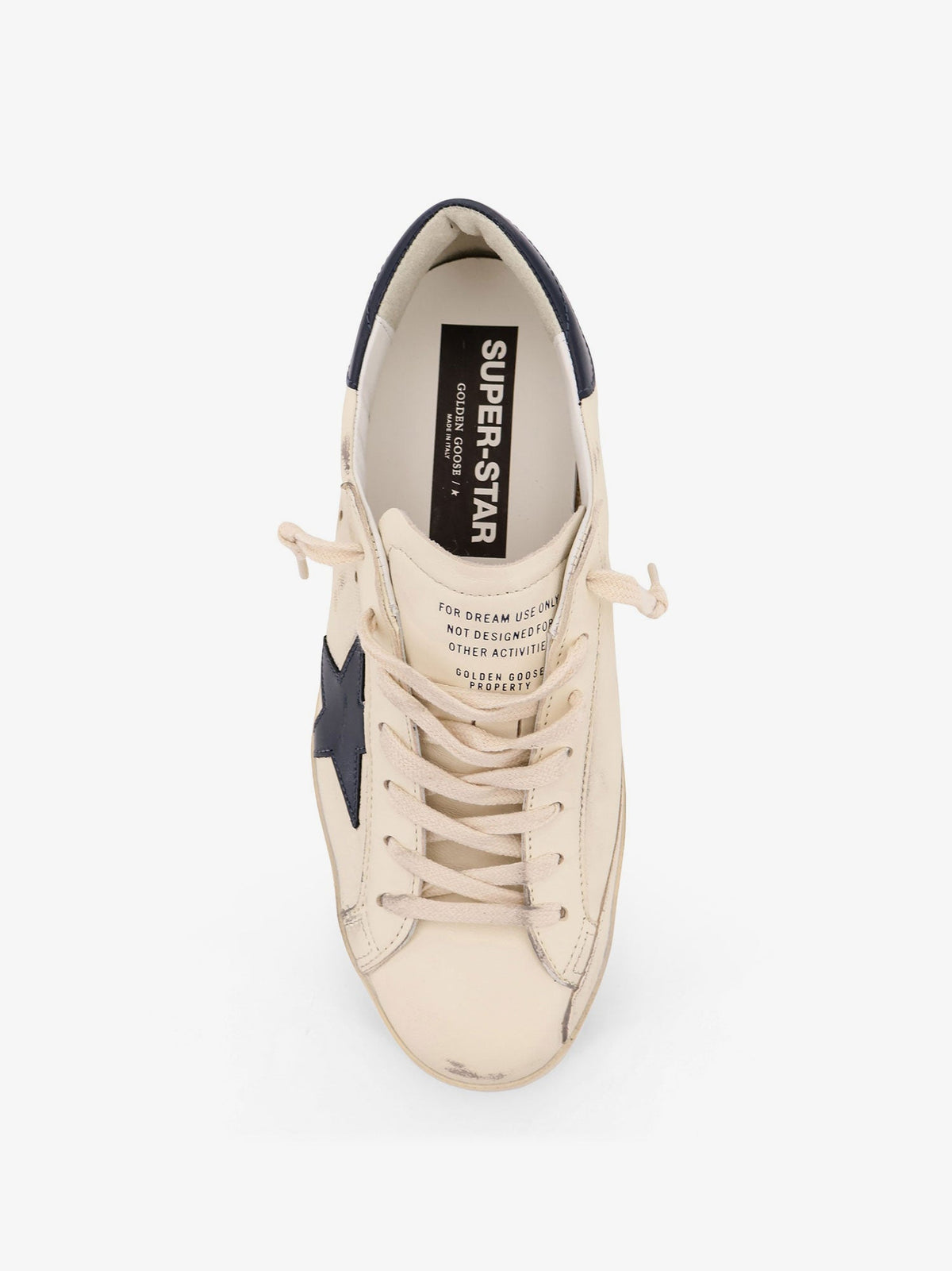 Golden Goose Super star leather sneakers - Beigenight Blue