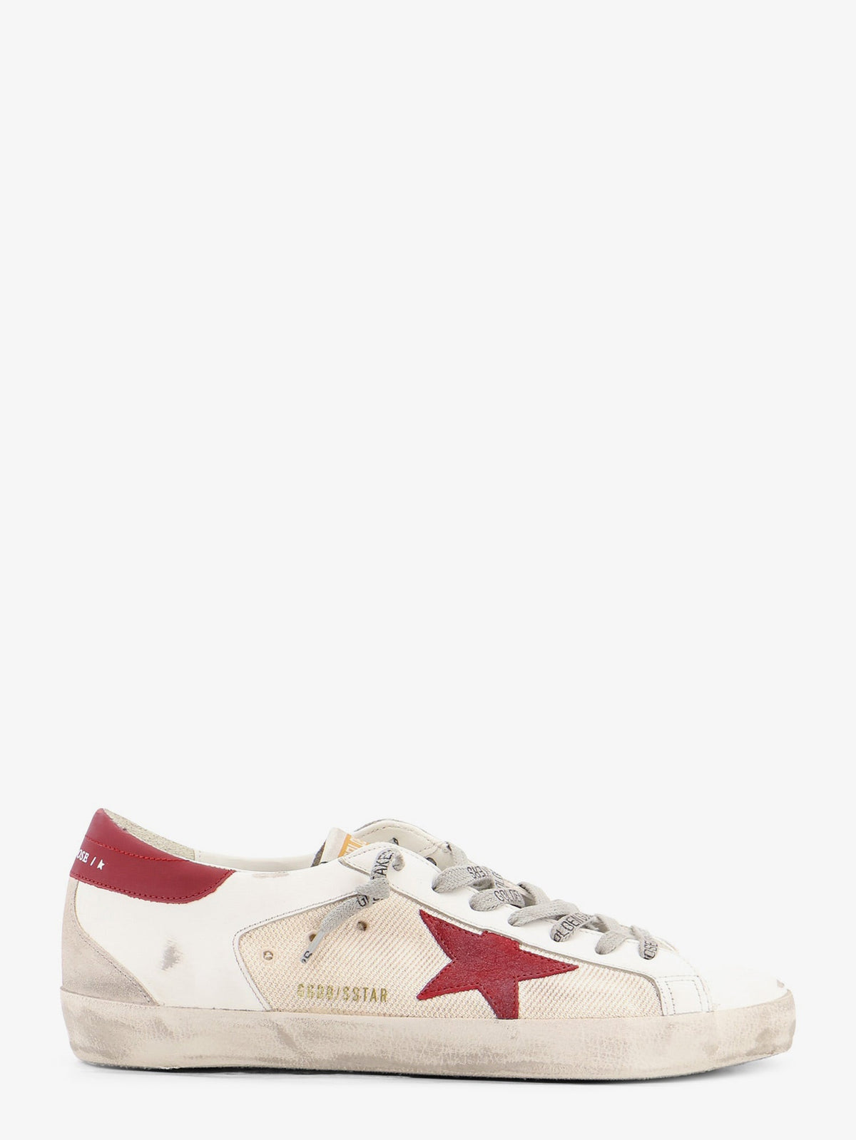 Golden Goose Deluxe Brand Super-star leather sneakers - Beigewhiteredgrey