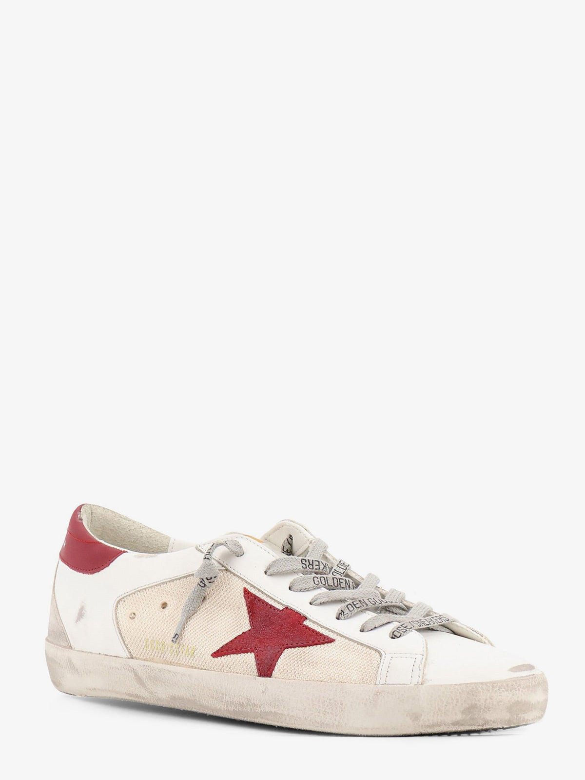 Golden Goose Deluxe Brand Super-star leather sneakers - Beigewhiteredgrey