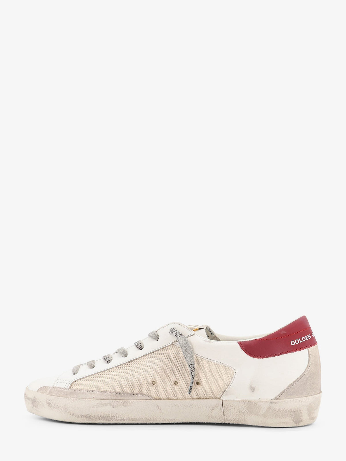 Golden Goose Deluxe Brand Super-star leather sneakers - Beigewhiteredgrey