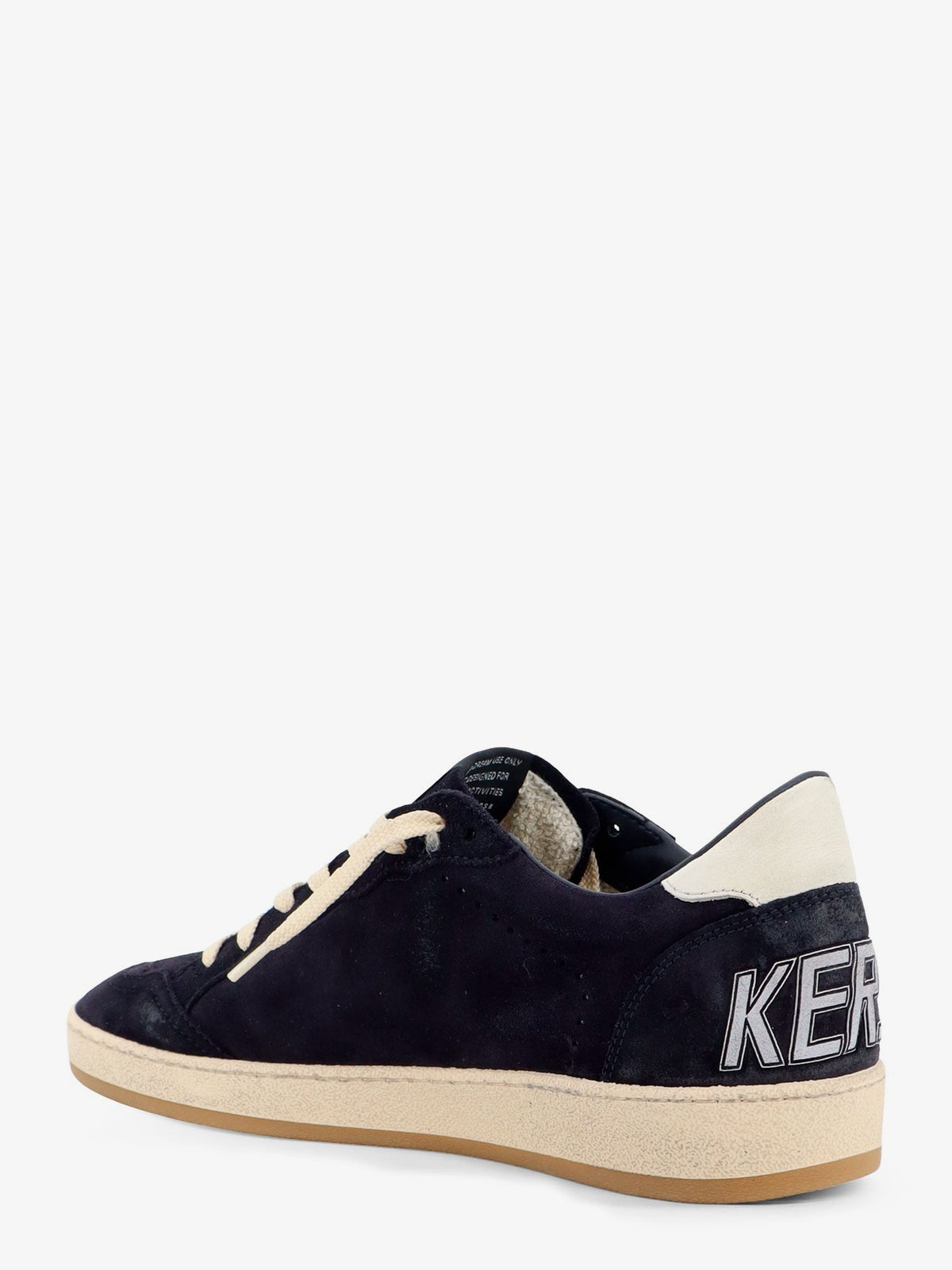 Golden Goose Deluxe Brand Ballstar suede sneakers with iconic side logo - Dark Bluewhite