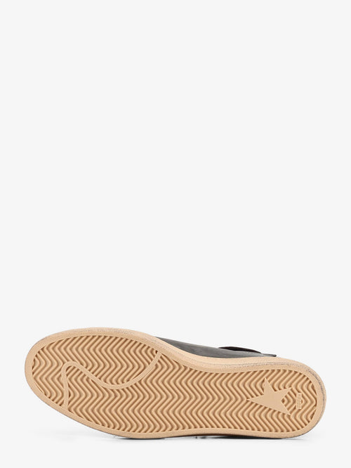 Golden Goose Ballstar used effect leather sneakers - Dark Greenblack