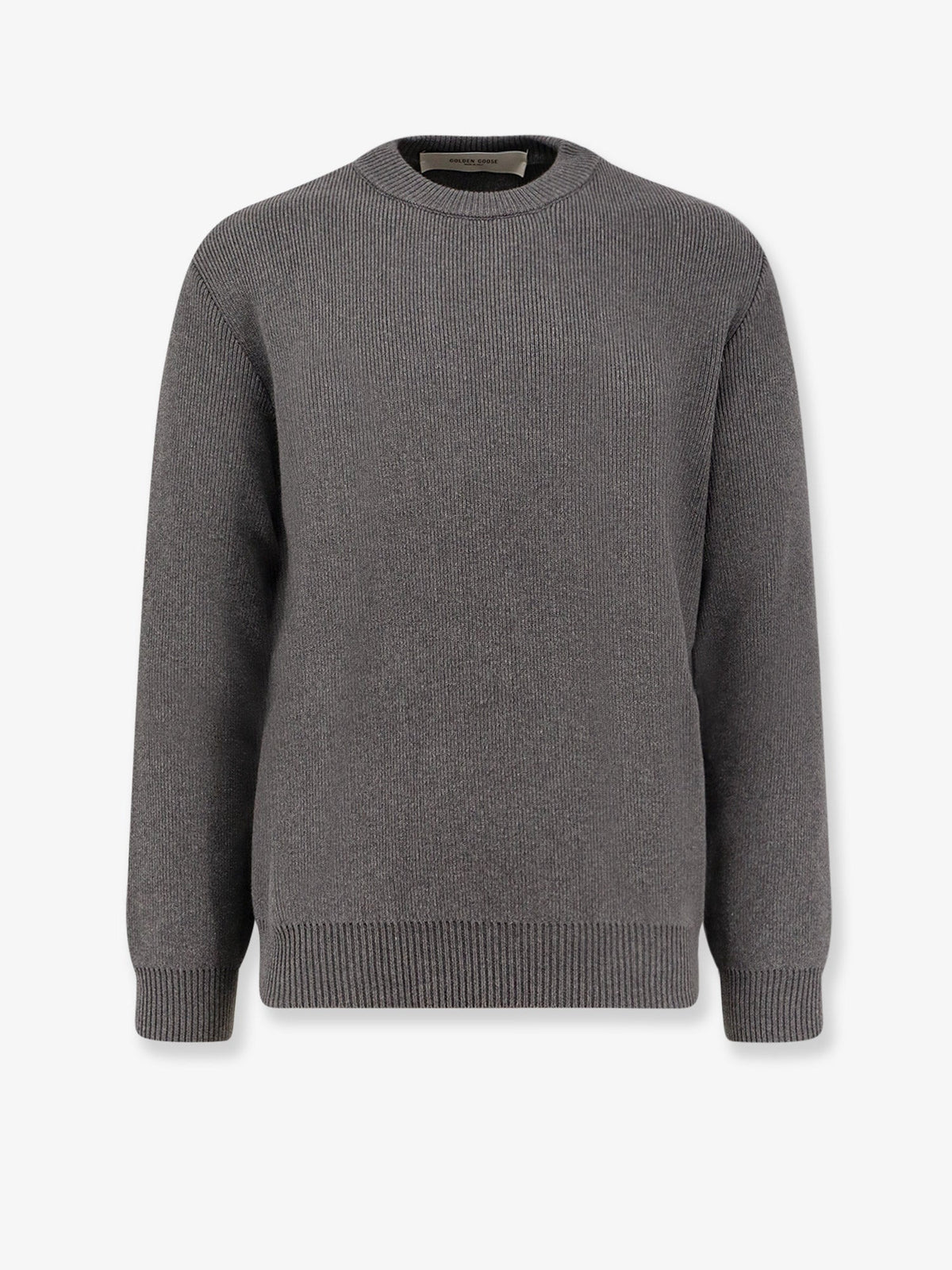 Golden Goose Deluxe Brand Davis ribbed cotton sweater - Dark Grey Melange