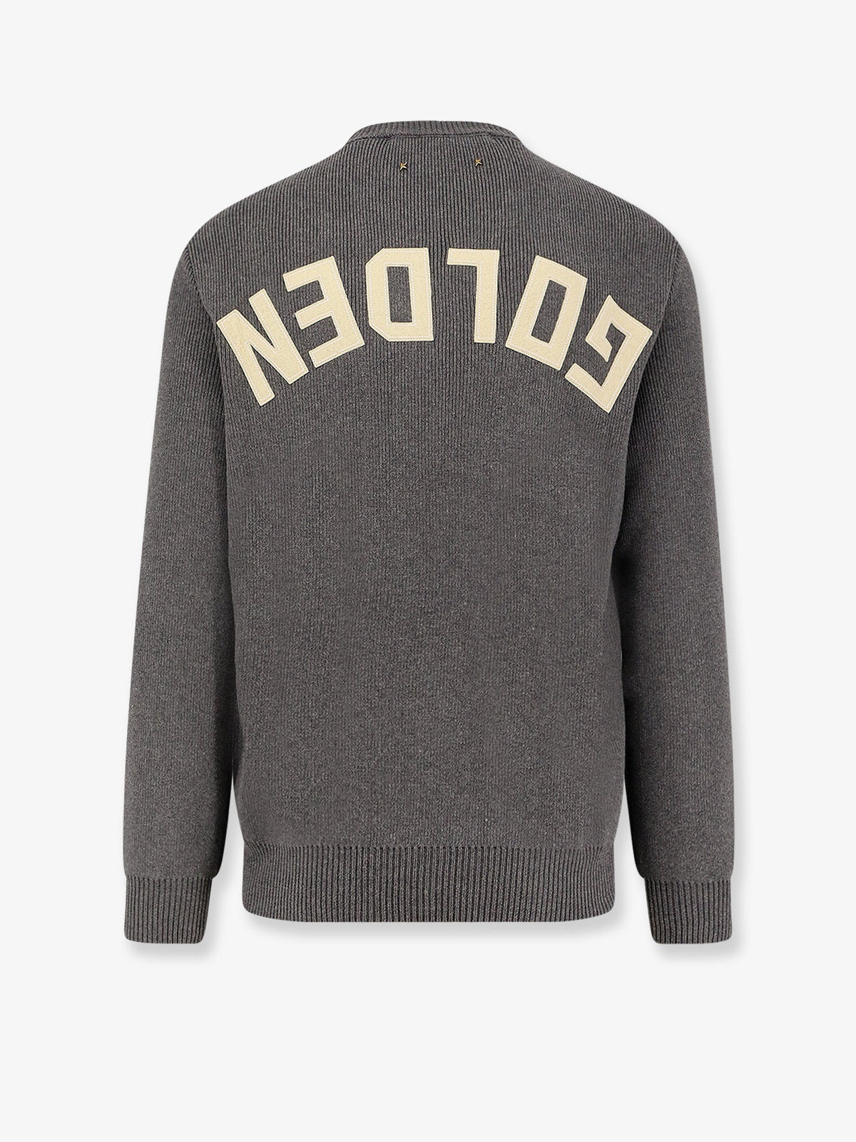 Golden Goose Deluxe Brand Davis ribbed cotton sweater - Dark Grey Melange