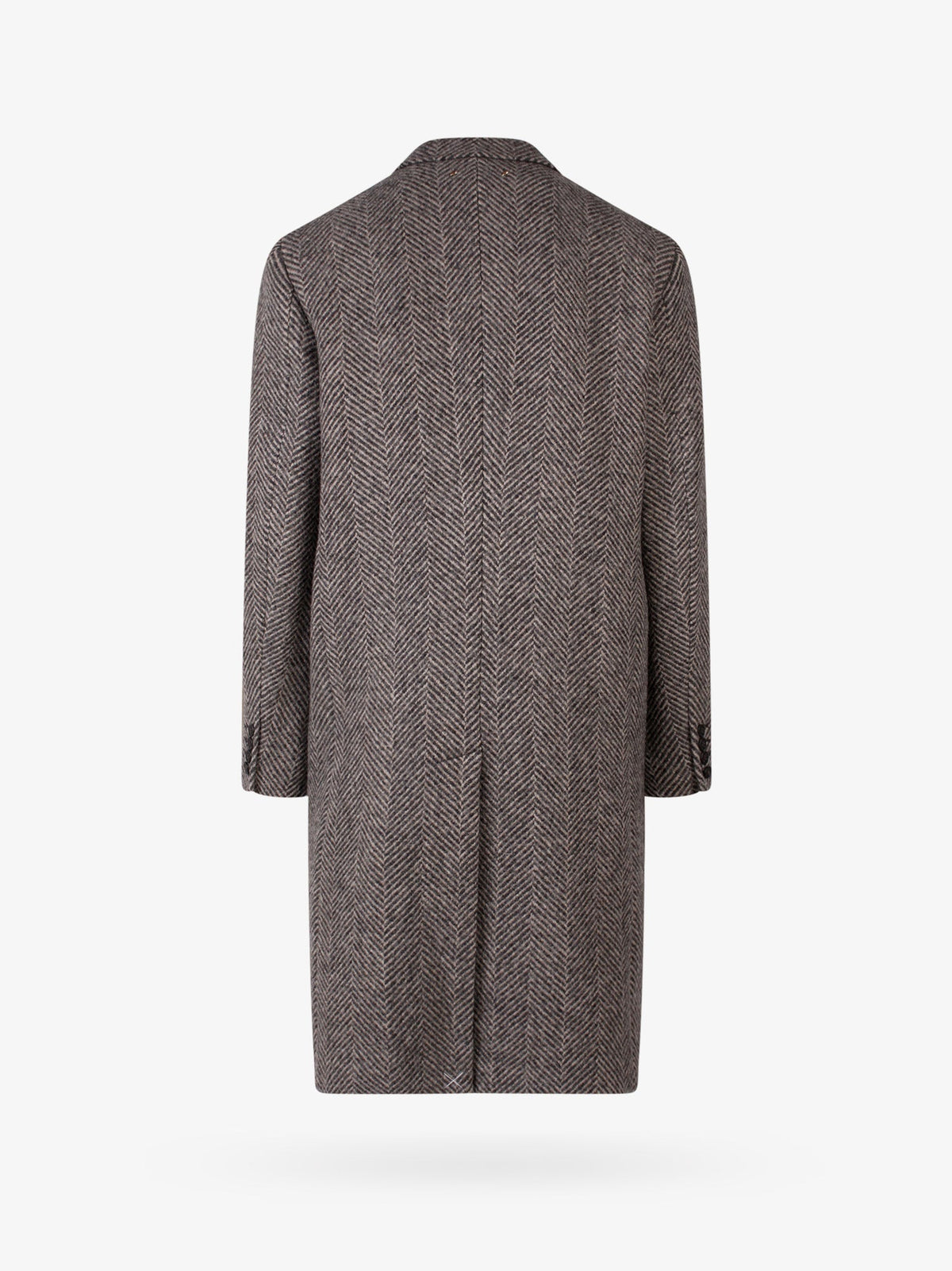 Golden Goose Deluxe Brand Daster virgin wool coat - Beigeantracite