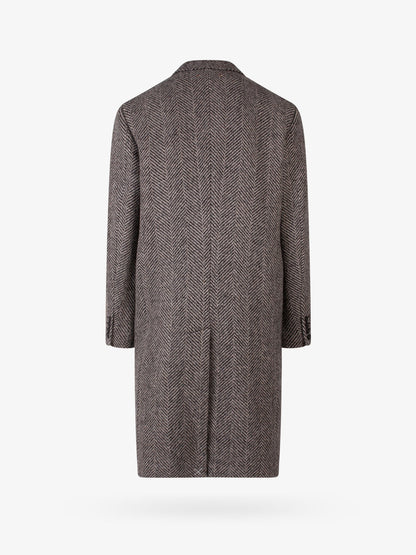 Golden Goose Deluxe Brand Daster virgin wool coat - Beigeantracite