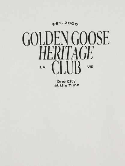 Golden Goose Deluxe Brand Regular cotton t-shirt - Heritage White
