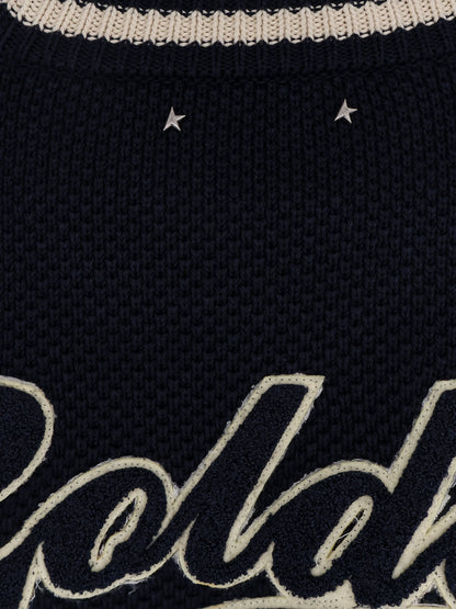 Golden Goose Deluxe Brand Journey cotton knit sweater - Dark Blue